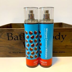 Bath & Body Works Whipped Coconut Milkshake Fragrance Mist x 2